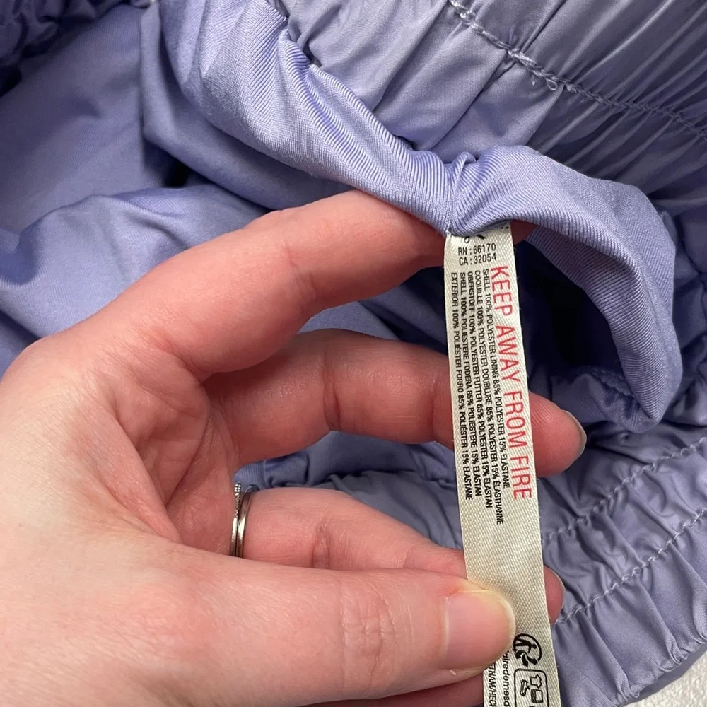 FP Movement by Free People Get Your Flirt On Purple Athletic Shorts Size Medium - Picture 15 of 17